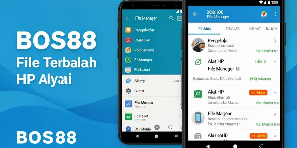 Antarmuka pengguna aplikasi File Manager BOS88 yang sederhana dan efisien.