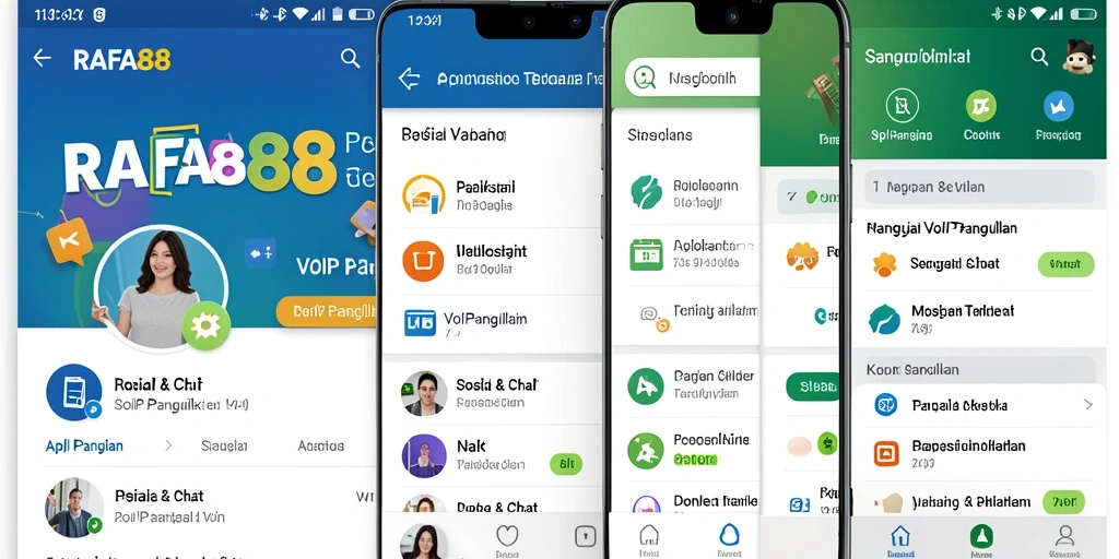 Tampilan antarmuka aplikasi RAFA88 untuk panggilan VoIP yang intuitif.