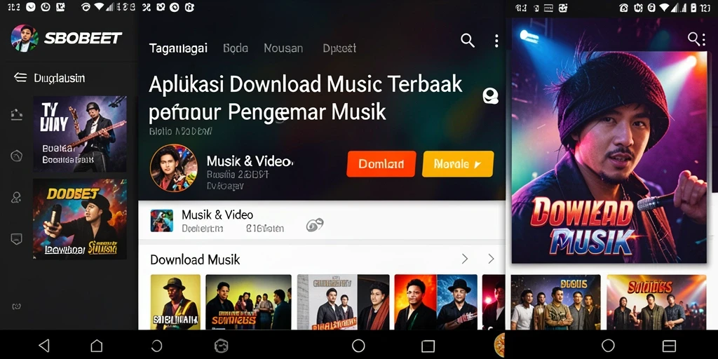 Tampilan antarmuka utama SBOBET untuk Download Musik dengan fitur yang mudah diakses.