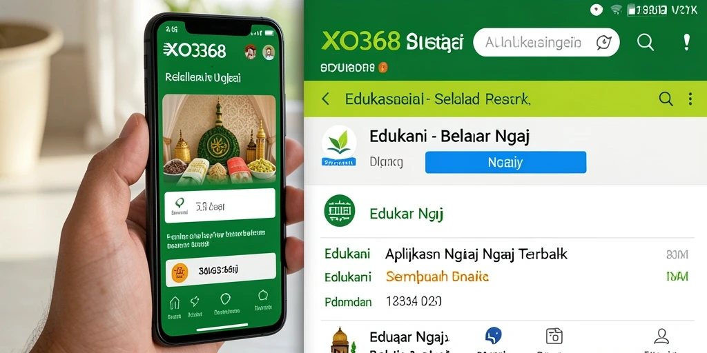 Tampilan antarmuka XO368 yang ramah pengguna untuk belajar ngaji.