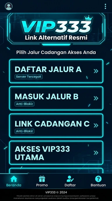Tampilan link alternatif vip333